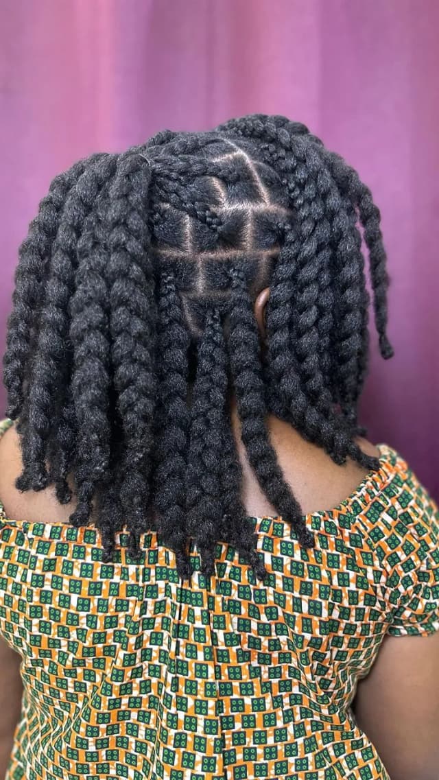 Braids - Exemple 3 coiffures africain à Edmundston