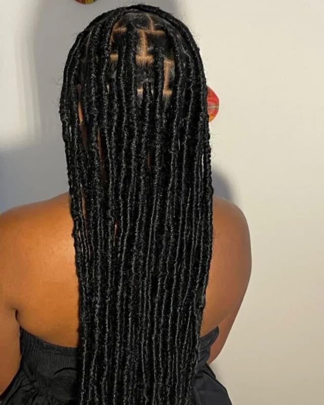 Faux Locs Dreads - Exemple 2 coiffures africain à Edmundston