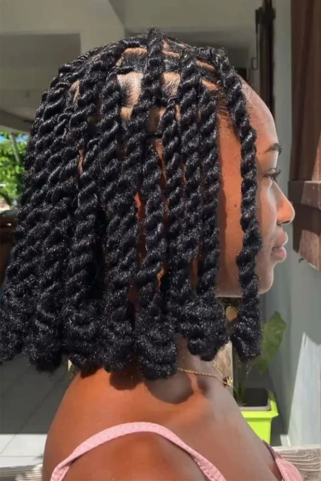Twists - Exemple 2 coiffures africain à Edmundston